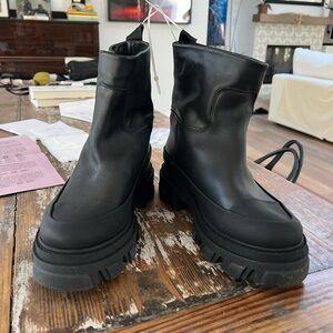 Ganni Sleek Black Ankle Booties